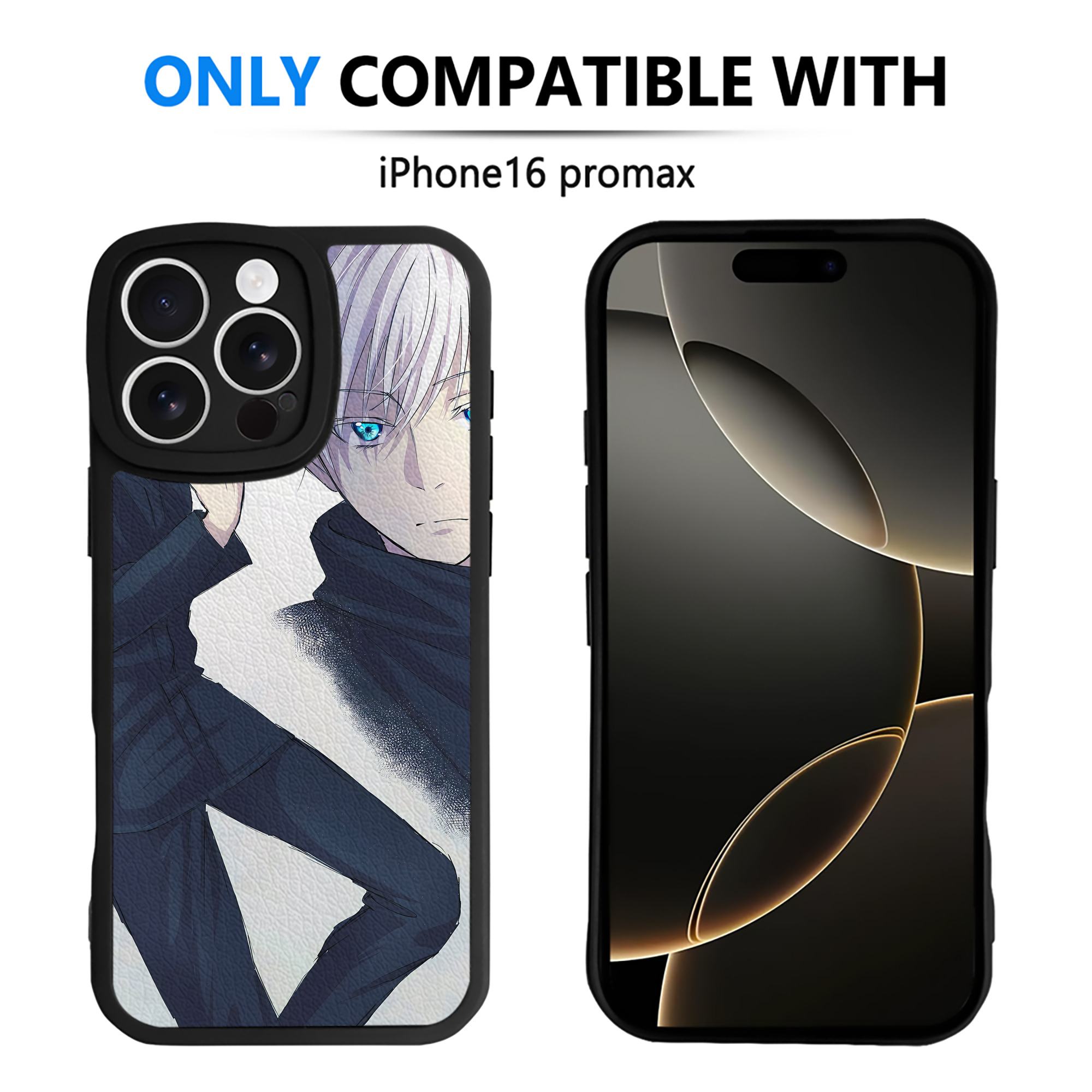 （画像用） 呪術廻戦 Jujutsu Kaisen 【iPhone 16シリーズ対応】シリコンスマホケース（レザー調） 材質：シリコン